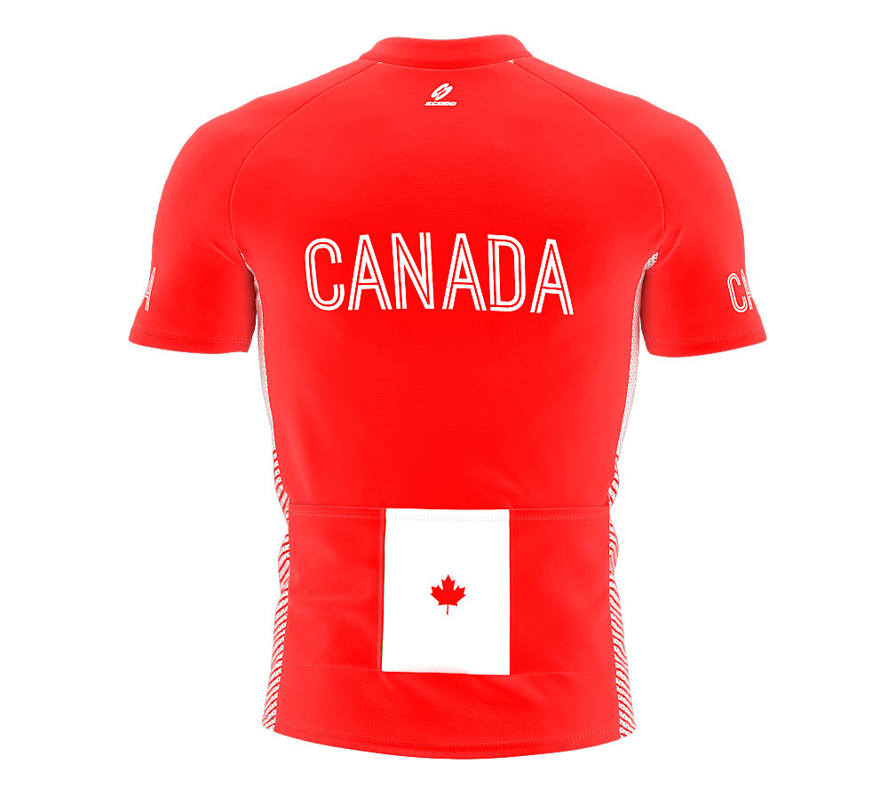 Canada  Full Zipper Bike Short Sleeve Cycling Jersey