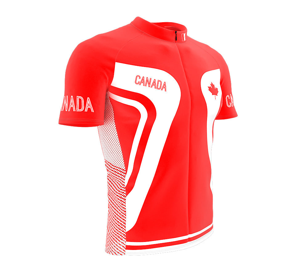 Canada  Full Zipper Bike Short Sleeve Cycling Jersey
