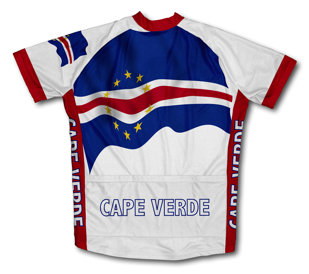 Cape Verde Flag Cycling Jersey for Men and Women
