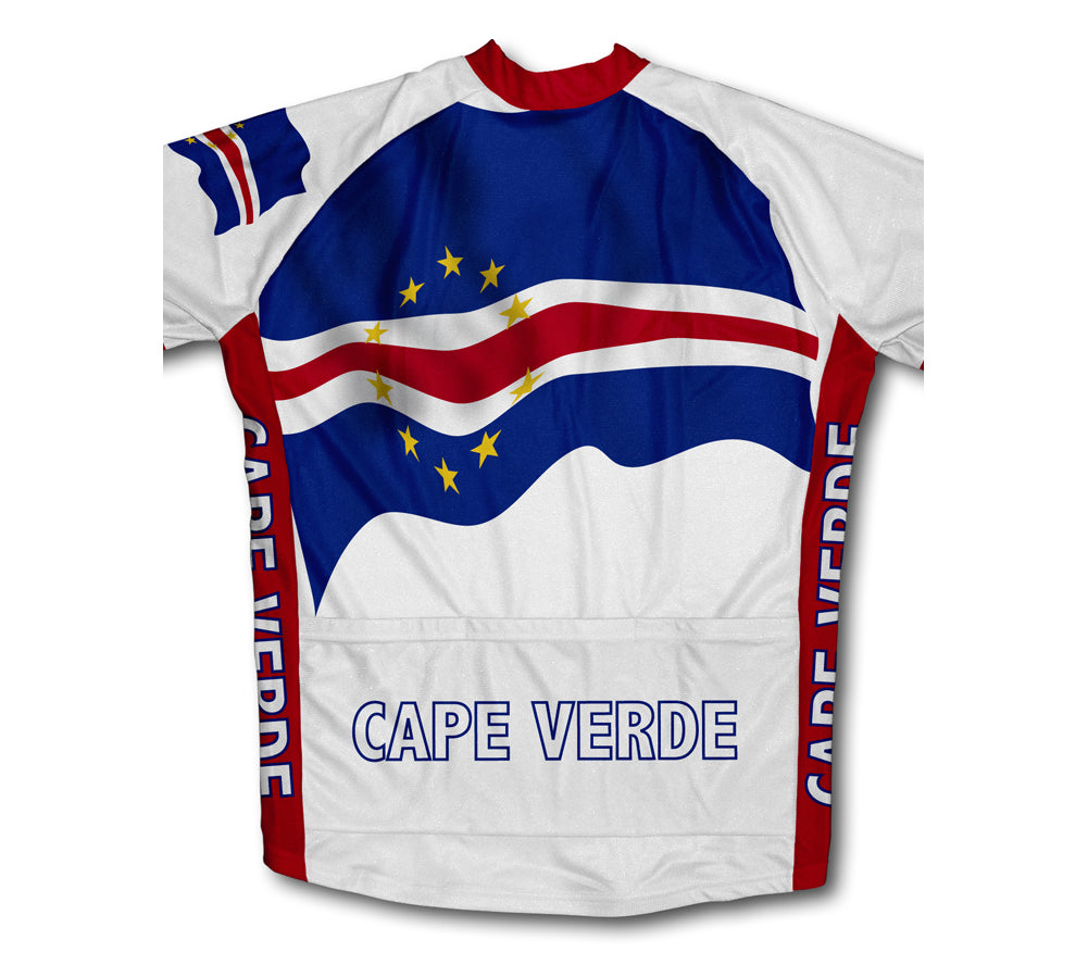 Cape Verde Flag Cycling Jersey for Men and Women