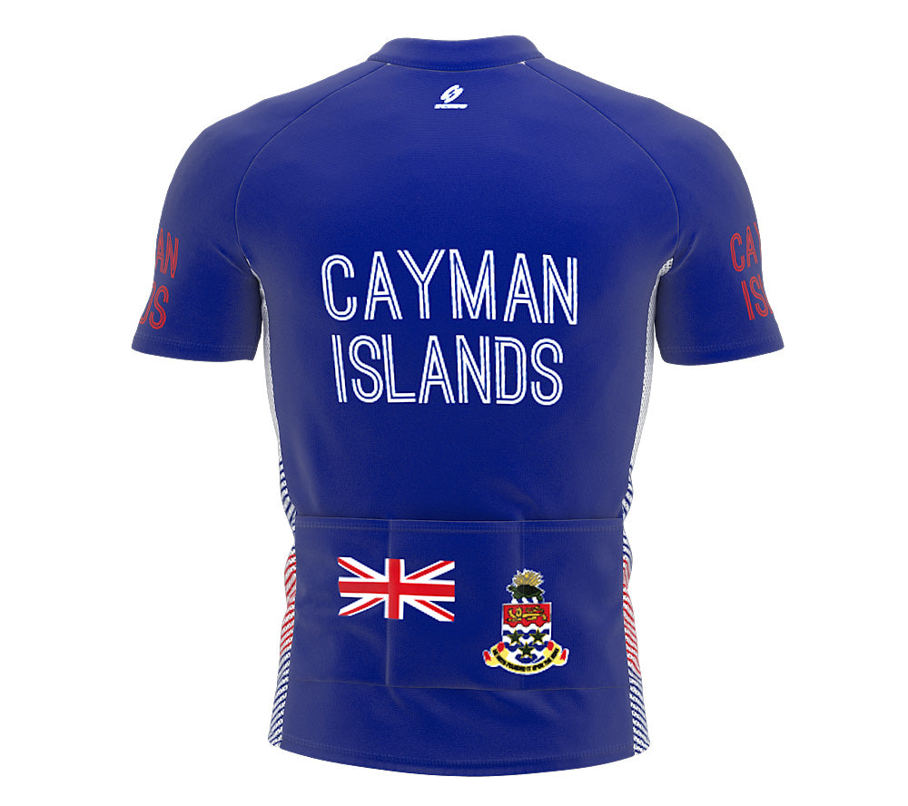 Cayman Islands  Full Zipper Bike Short Sleeve Cycling Jersey