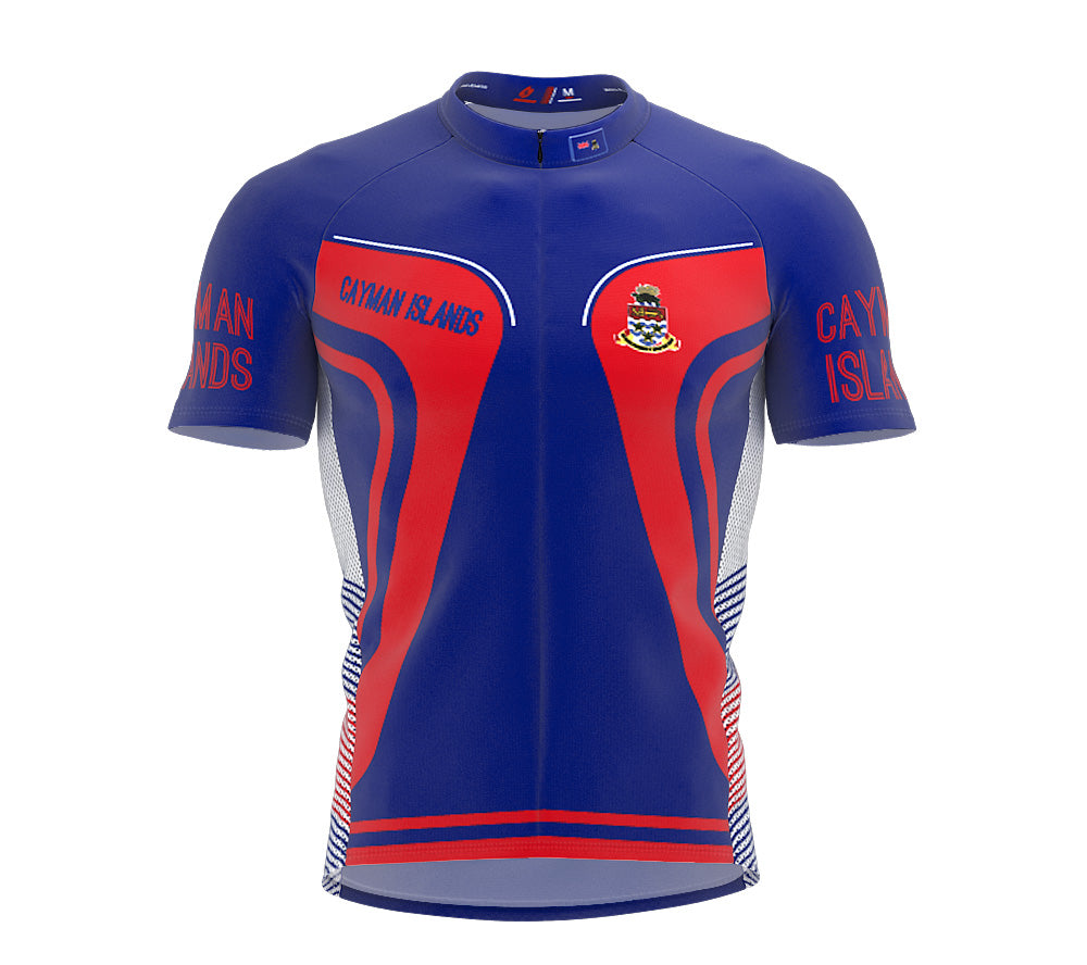 Cayman Islands  Full Zipper Bike Short Sleeve Cycling Jersey