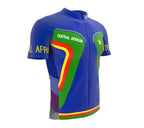 Central African Republic  Full Zipper Bike Short Sleeve Cycling Jersey