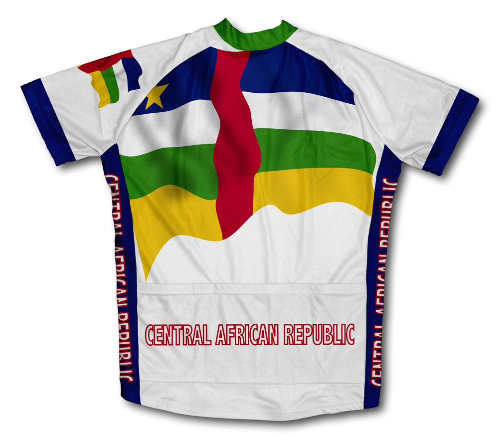 Central African Republic Flag Cycling Jersey for Men and Women