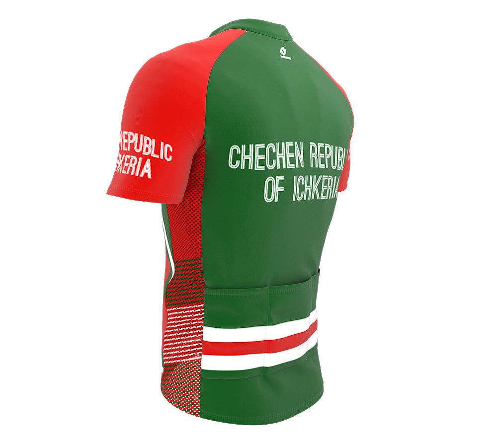 Chechnya  Full Zipper Bike Short Sleeve Cycling Jersey