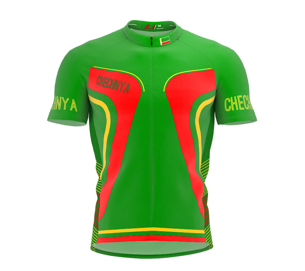 Chechen Republic of Ichkeria  Full Zipper Bike Short Sleeve Cycling Jersey