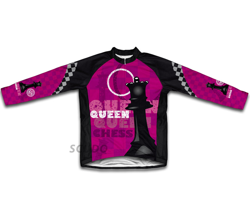 Chess Queen Winter Thermal Cycling Jersey