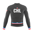 ScudoPro Pro Thermal Long Sleeve Cycling Jersey Country CODE Chile Gray | Men and Women