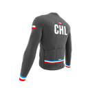 ScudoPro Pro Thermal Long Sleeve Cycling Jersey Country CODE Chile Gray | Men and Women