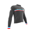 ScudoPro Pro Thermal Long Sleeve Cycling Jersey Country CODE Chile Gray | Men and Women