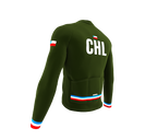 ScudoPro Pro Thermal Long Sleeve Cycling Jersey Country CODE Chile Green | Men and Women