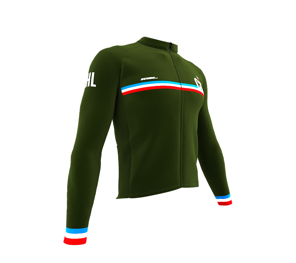 ScudoPro Pro Thermal Long Sleeve Cycling Jersey Country CODE Chile Green | Men and Women