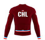 ScudoPro Pro Thermal Long Sleeve Cycling Jersey Country CODE Chile Vine | Men and Women