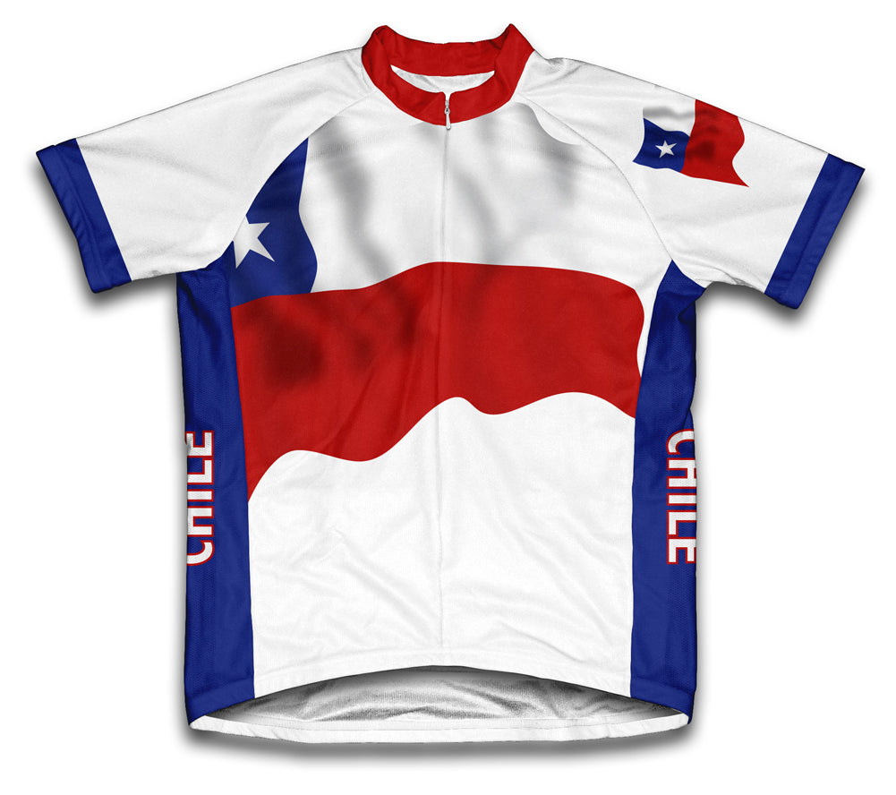 Chile Flag Cycling Jersey for Men and Women