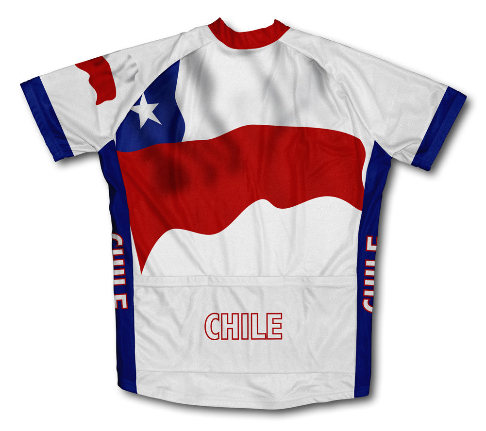 Chile Flag Cycling Jersey for Men and Women
