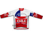Chile Flag Winter Thermal Cycling Jersey