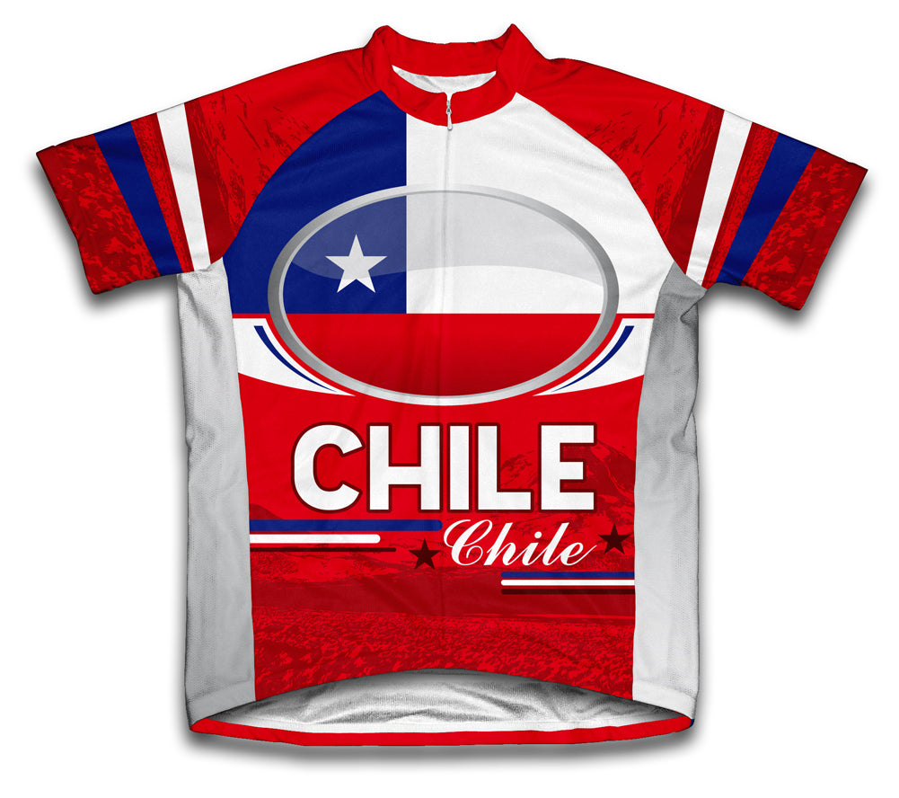 Chile Short Sleeve Cycling Jersey for Men and Women