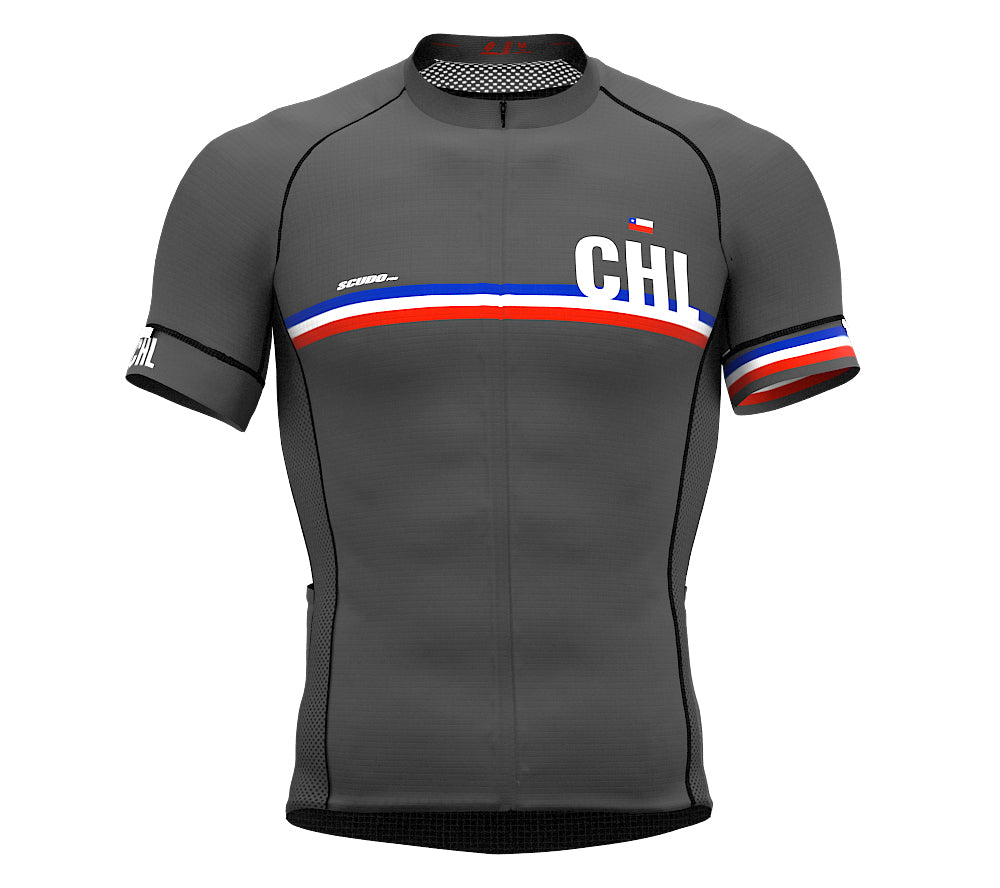 Chile Gray CODE Short Sleeve Cycling PRO Jersey for Men and WomenChile Gray CODE Short Sleeve Cycling PRO Jersey for Men and Women