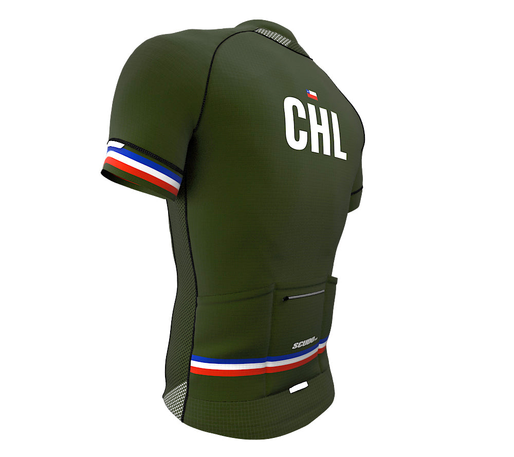Chile Green CODE Short Sleeve Cycling PRO Jersey for Men and Women