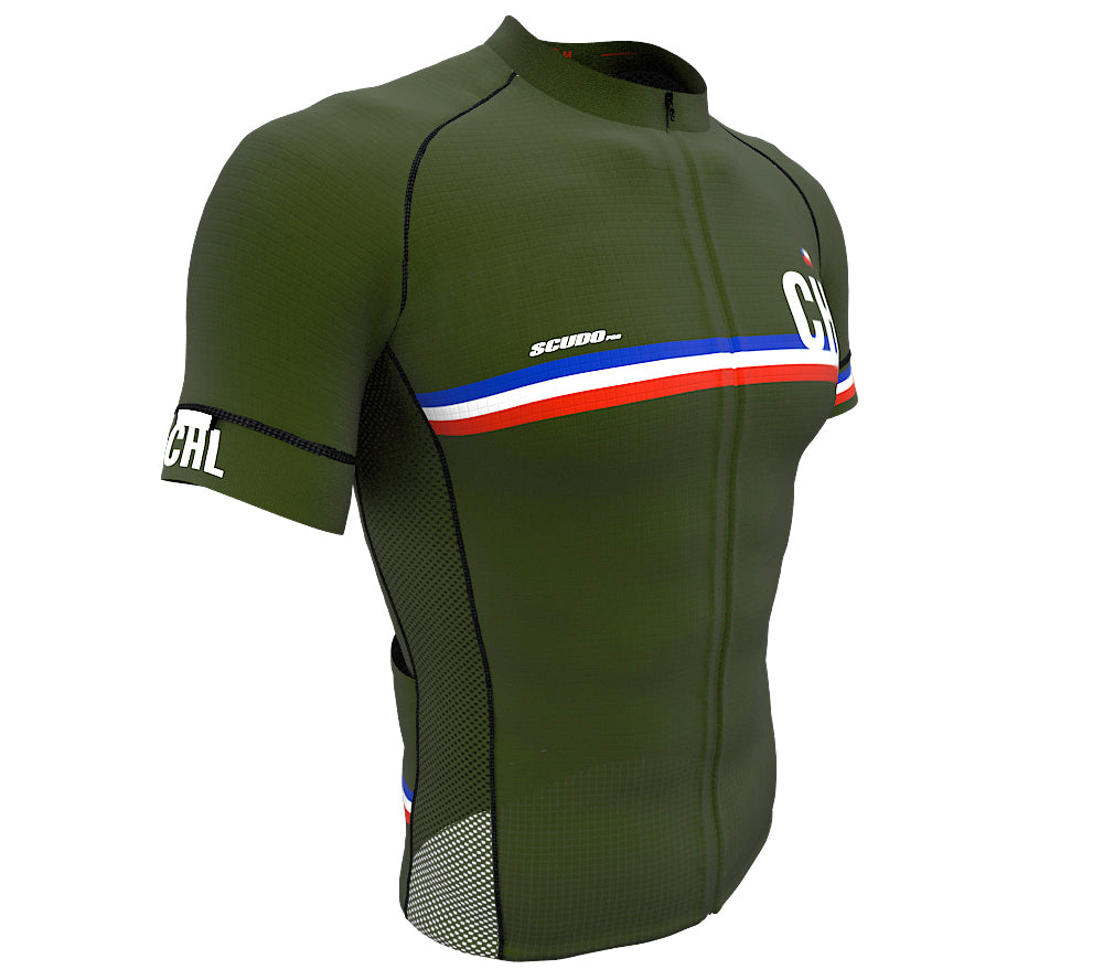 Chile Green CODE Short Sleeve Cycling PRO Jersey for Men and Women