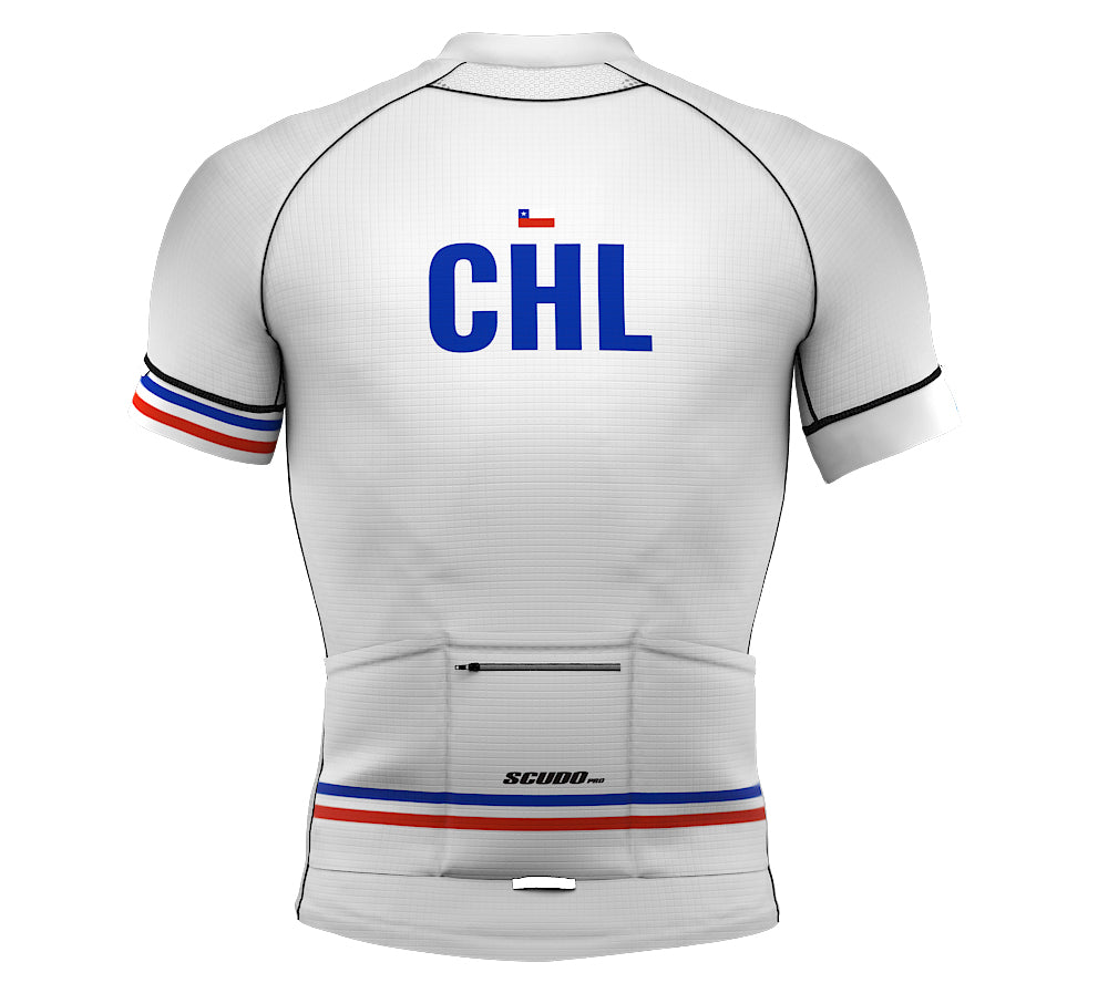 Chile White CODE Short Sleeve Cycling PRO Jersey for Men and Women