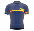 China Blue CODE Short Sleeve Cycling PRO Jersey for Men and WomenChina Blue CODE Short Sleeve Cycling PRO Jersey for Men and Women