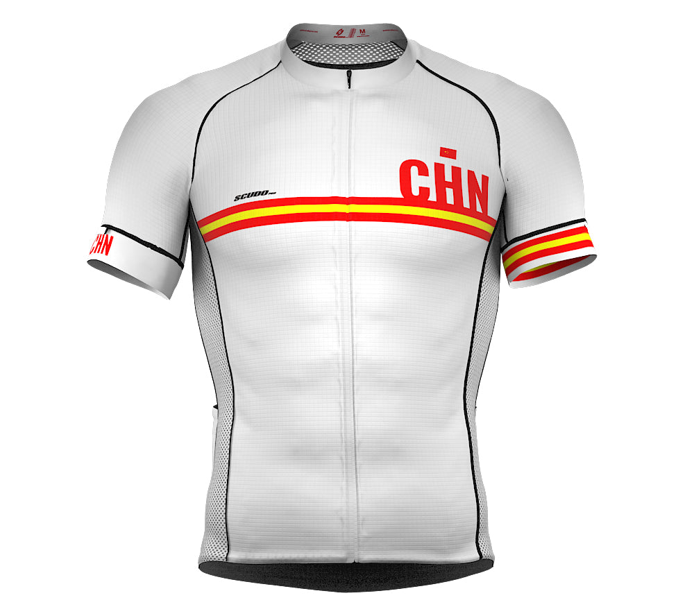 China White CODE Short Sleeve Cycling PRO Jersey for Men and WomenChina White CODE Short Sleeve Cycling PRO Jersey for Men and Women