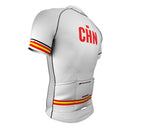 China White CODE Short Sleeve Cycling PRO Jersey for Men and Women