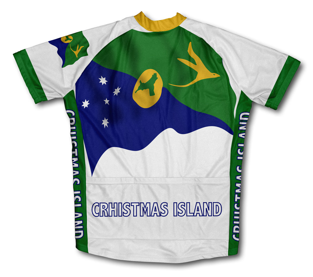 Christmas Island Flag Cycling Jersey for Men and Women