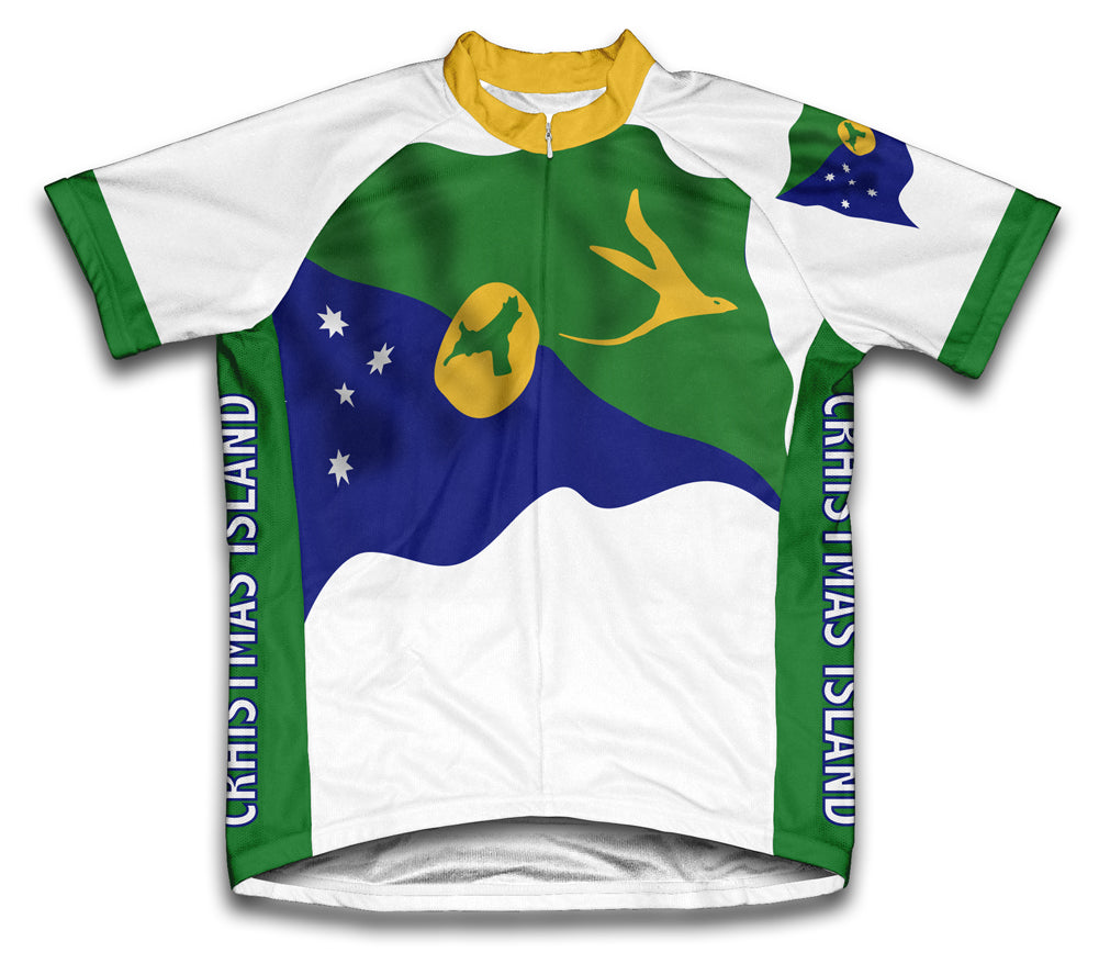 Christmas Island Flag Cycling Jersey for Men and Women