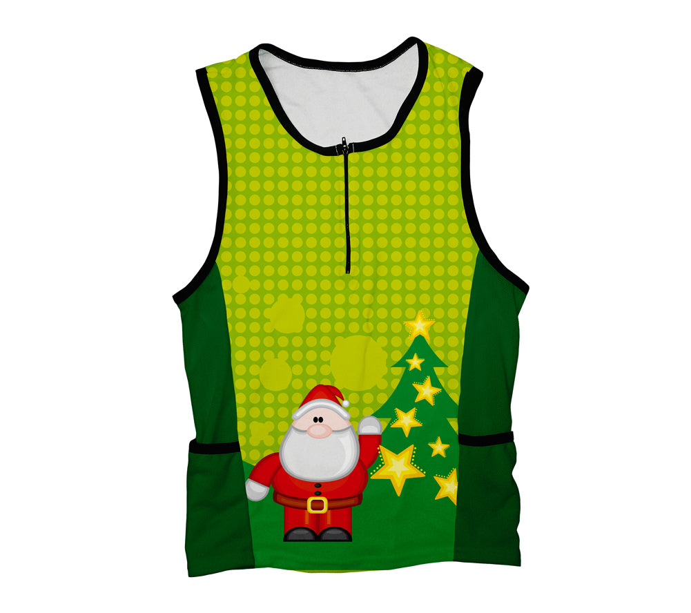 Christmas Santa Triathlon Top