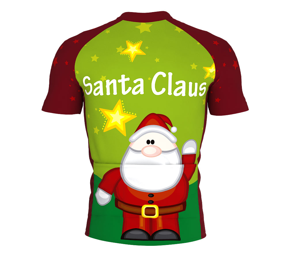 Christmas Santa Short Sleeve Cycling Jersey for Men and Women