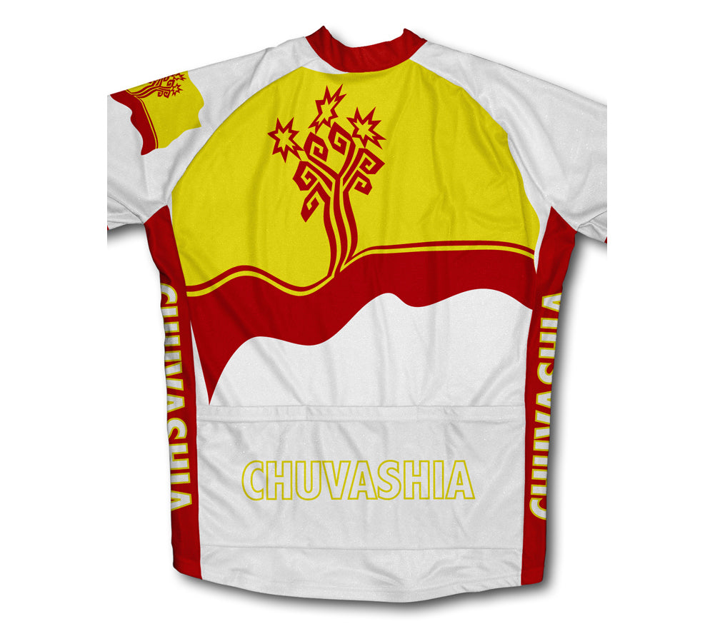 Chuvashia Flag Cycling Jersey for Men and Women