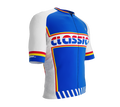 ScudoPro Elite Fit Short Sleeve Cycling Jersey Retro Classical Blue |  Men and Women