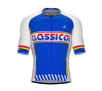 ScudoPro Elite Fit Short Sleeve Cycling Jersey Retro Classical Blue |  Men and Women