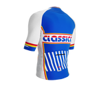 ScudoPro Elite Fit Short Sleeve Cycling Jersey Retro Classical Blue |  Men and Women