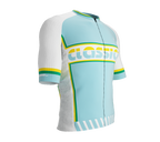 ScudoPro Elite Fit Short Sleeve Cycling Jersey Retro Classical Aqua |  Men and Women