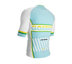 ScudoPro Elite Fit Short Sleeve Cycling Jersey Retro Classical Aqua |  Men and Women