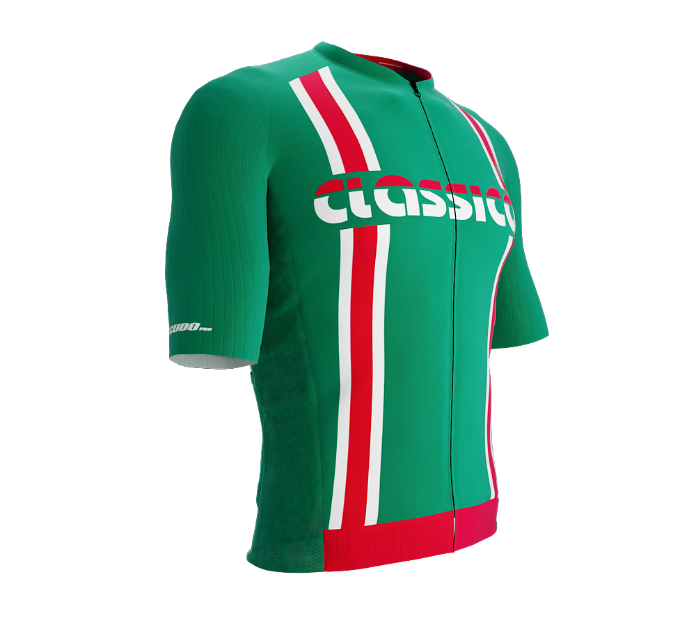 ScudoPro Elite Fit Short Sleeve Cycling Jersey Retro Classical Green |  Men and Women