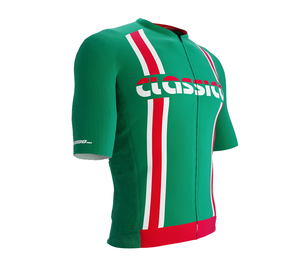 ScudoPro Pro-Elite Short Sleeve Cycling Jersey Retro Classical Green |  Men and Women