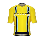 ScudoPro Elite Fit Short Sleeve Cycling Jersey Retro Classical Yellow |  Men and Women