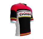 ScudoPro Elite Fit Short Sleeve Cycling Jersey Retro Classical Red |  Men and Women
