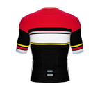 ScudoPro Elite Fit Short Sleeve Cycling Jersey Retro Classical Red |  Men and Women