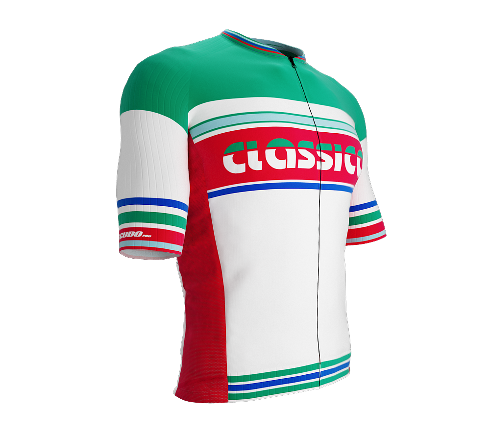 ScudoPro Elite Fit Short Sleeve Cycling Jersey Retro Classical Red |  Men and Women