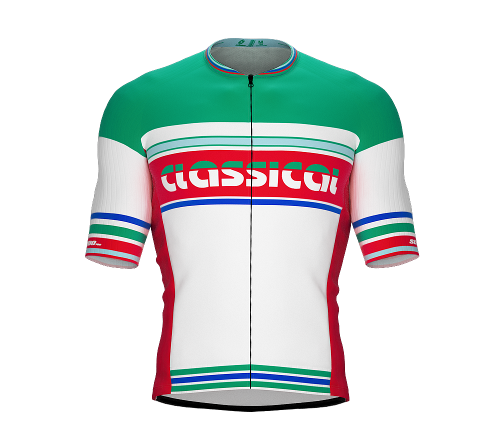 ScudoPro Elite Fit Short Sleeve Cycling Jersey Retro Classical Red |  Men and Women