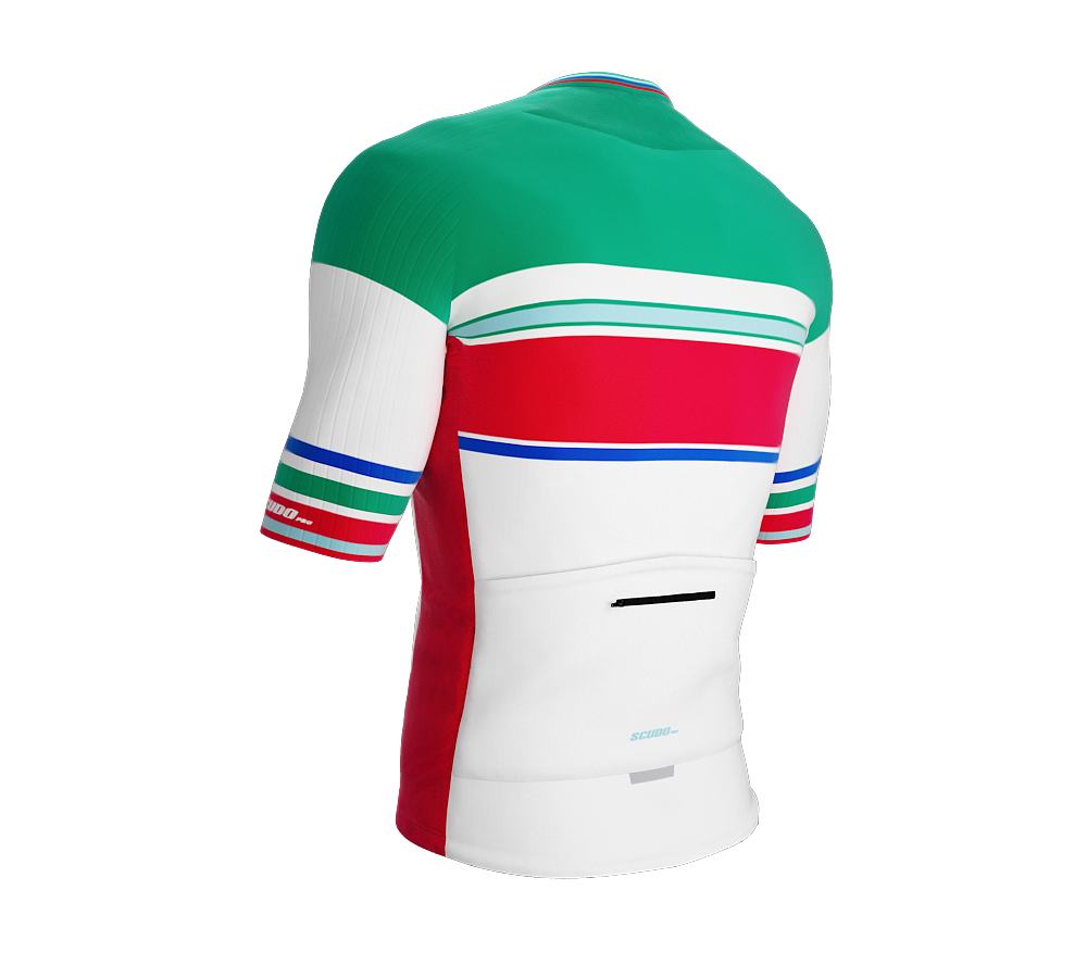 ScudoPro Elite Fit Short Sleeve Cycling Jersey Retro Classical Red |  Men and Women