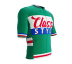 ScudoPro Elite Fit Short Sleeve Cycling Jersey Retro Classic Style Green |  Men and Women