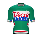 ScudoPro Elite Fit Short Sleeve Cycling Jersey Retro Classic Style Green |  Men and Women