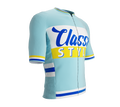 ScudoPro Elite Fit Short Sleeve Cycling Jersey Retro Classic Style Aqua |  Men and Women