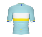 ScudoPro Elite Fit Short Sleeve Cycling Jersey Retro Classic Style Aqua |  Men and Women